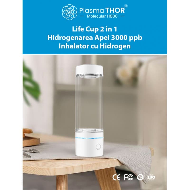 Life Cup H800 Wasserstoff-Wasserionisierer (ORP −800 mV)