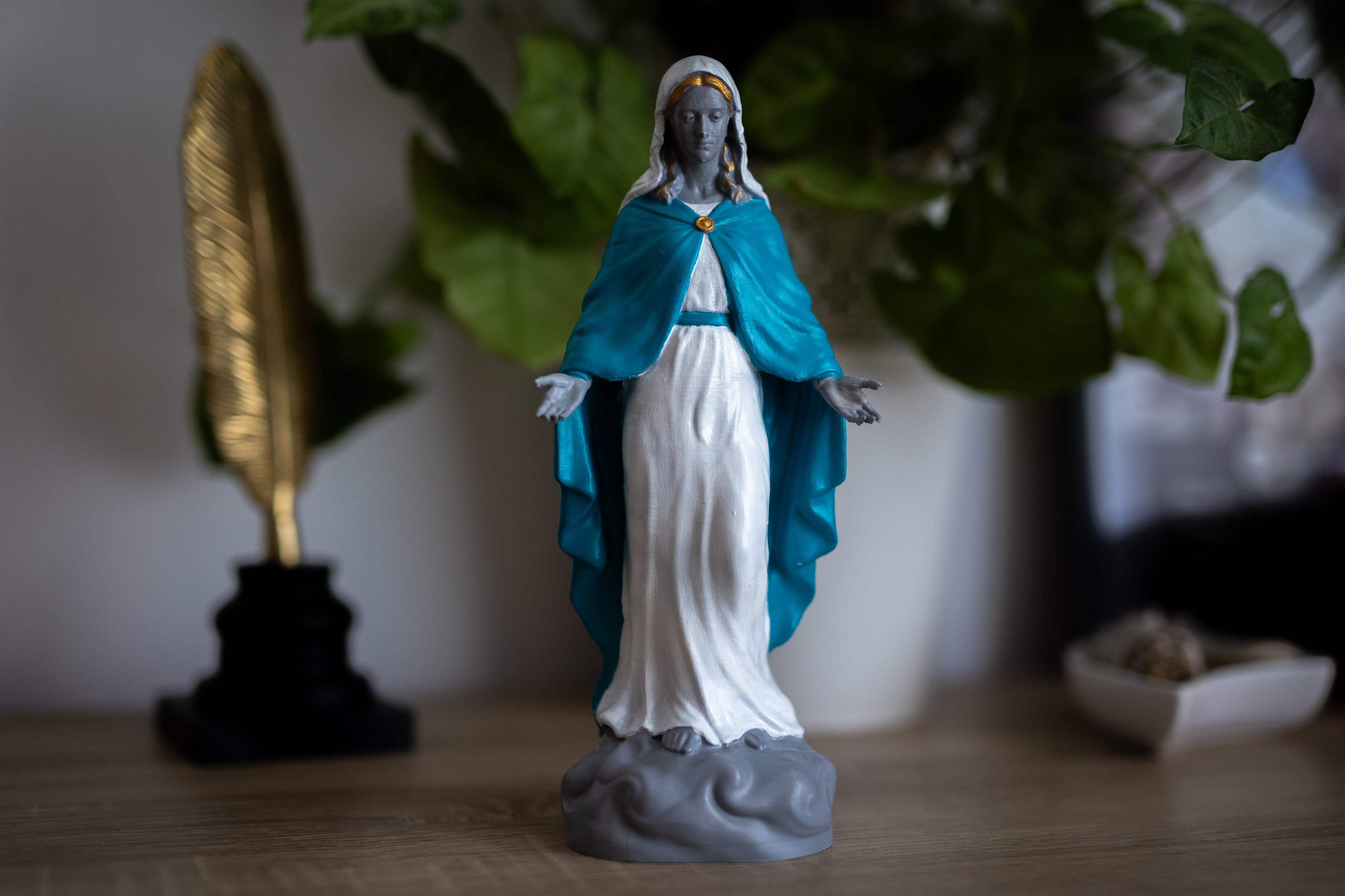 Plasma-Harmonisierer-Statue — Jungfrau Maria (25 cm)