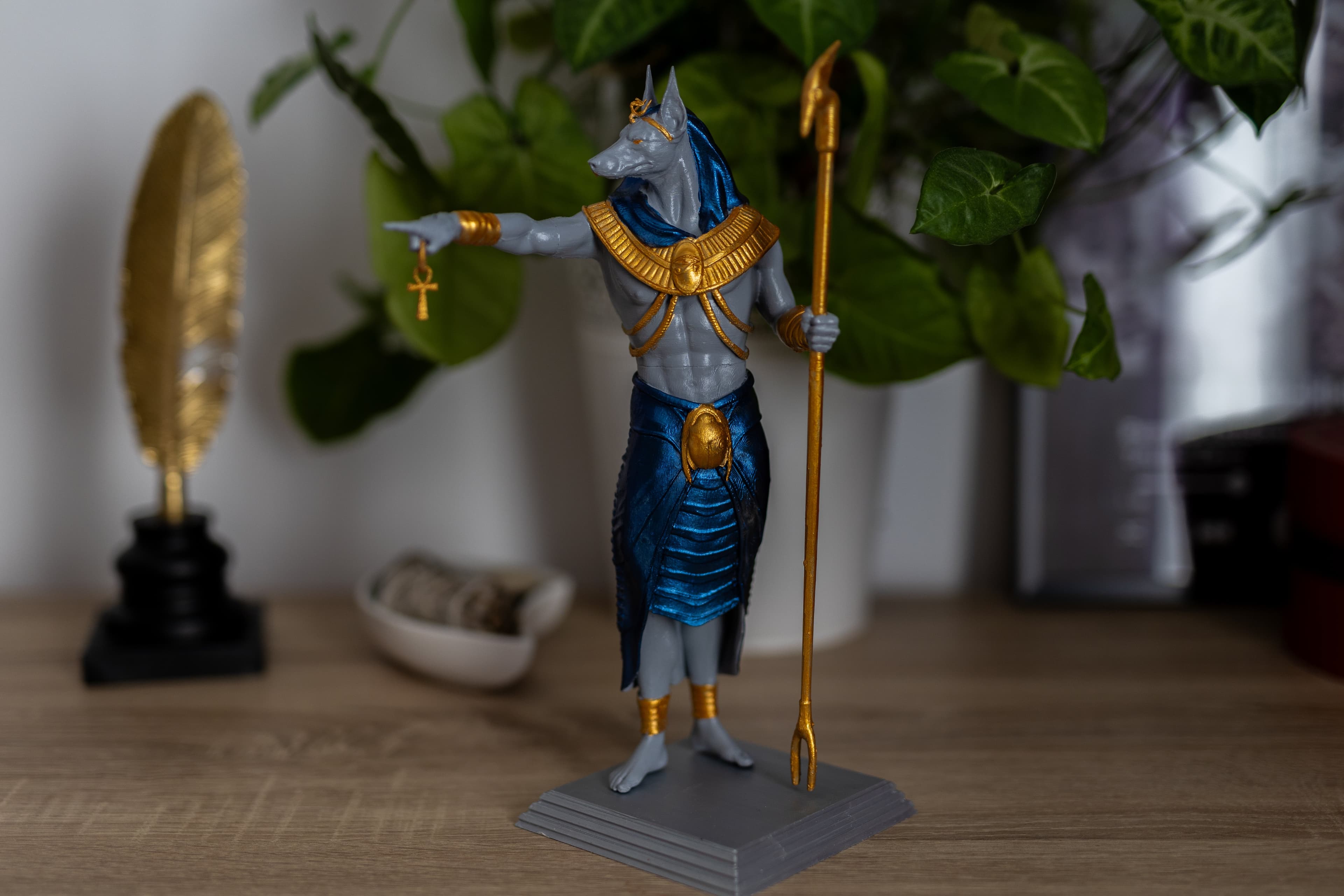 Plasma-Harmonisierer-Statue — Anubis (30 cm)